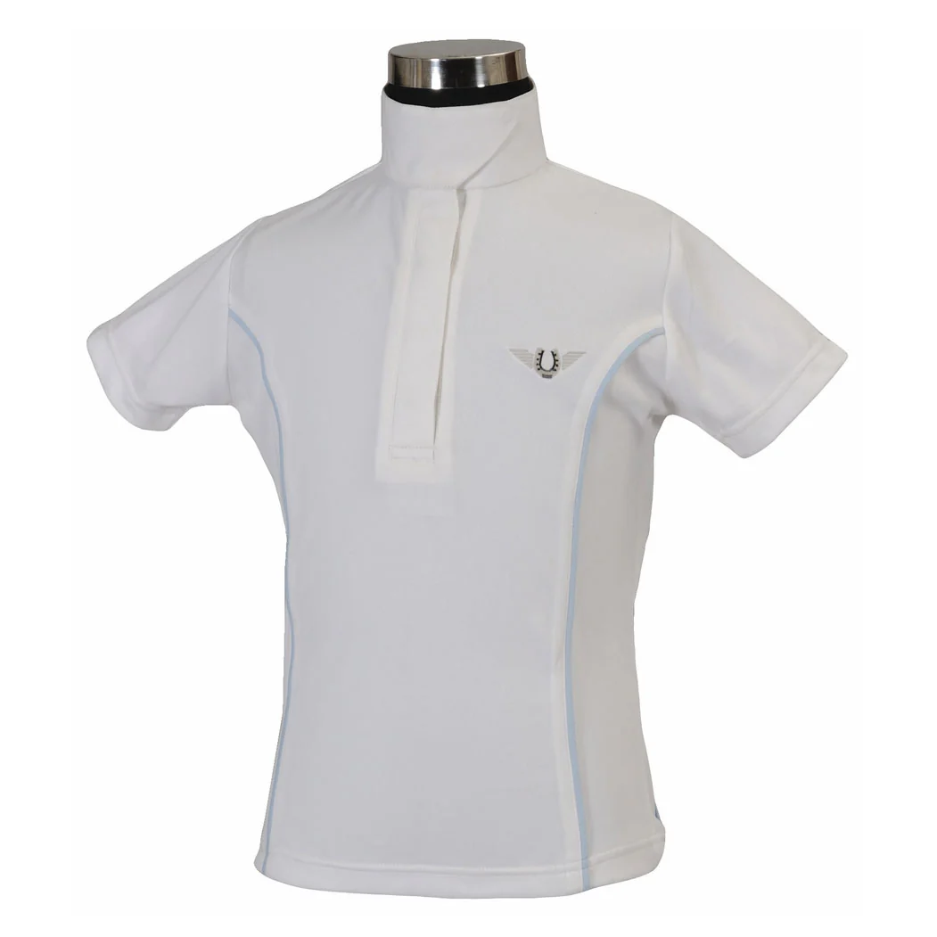 TuffRider Children's Kirby Kwik Dry Short Sleeve Show Shirt - Image 5