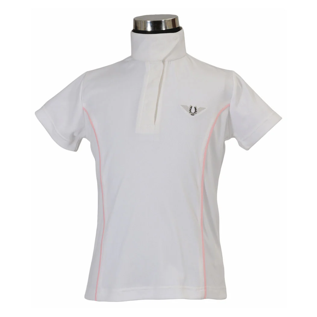 TuffRider Children's Kirby Kwik Dry Short Sleeve Show Shirt - Image 7