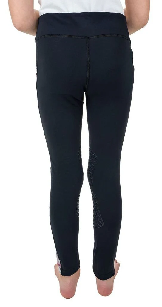 TuffRider Children's Minerva 3 Season Printed Knee Patch Tights - Image 3