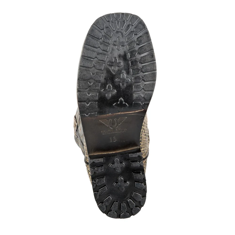 TuffRider Children's Black Snake in My Boot Western Leather Boots - Image 7