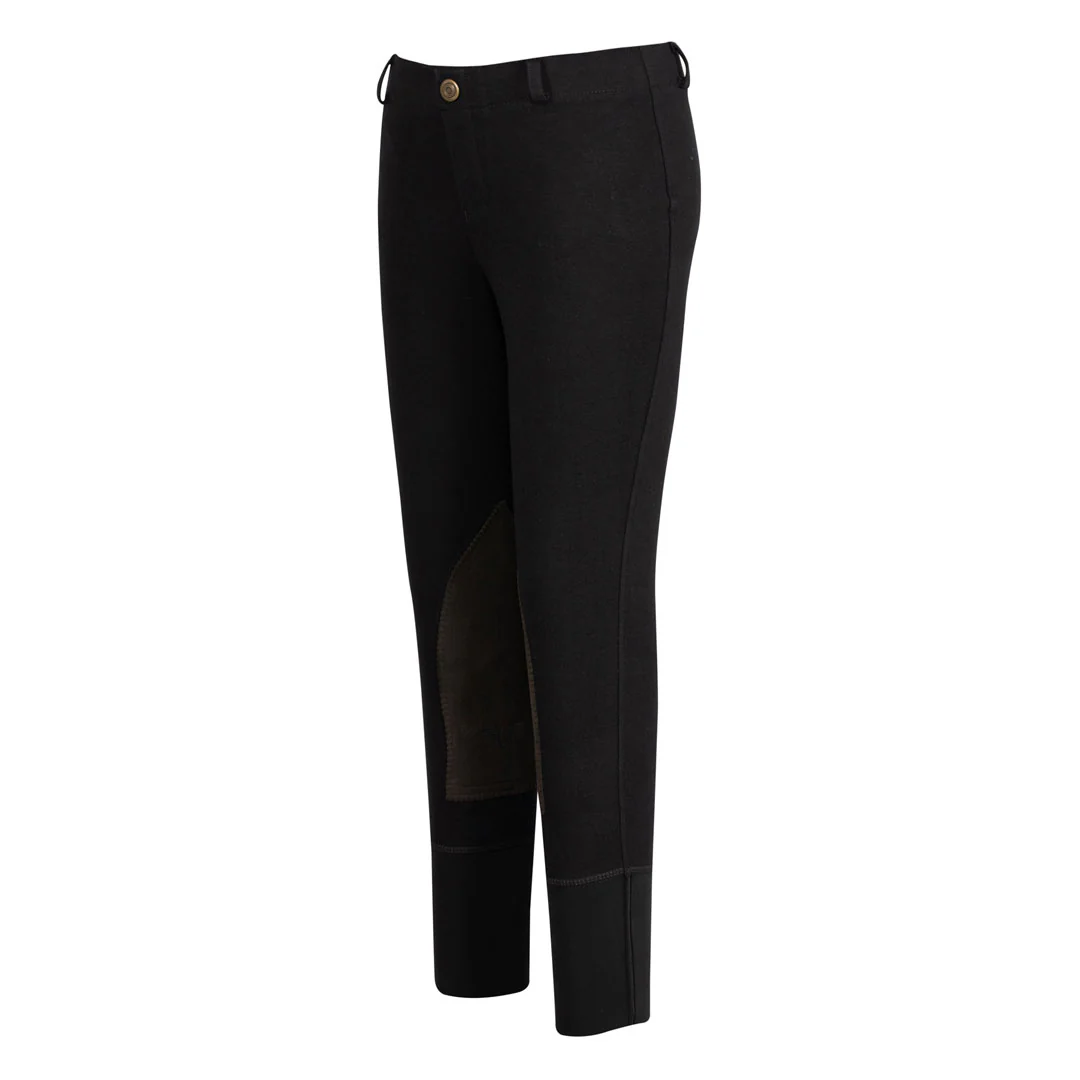 TuffRider Children's Starter Lowrise Pull-On Knee Patch Breeches - Image 10