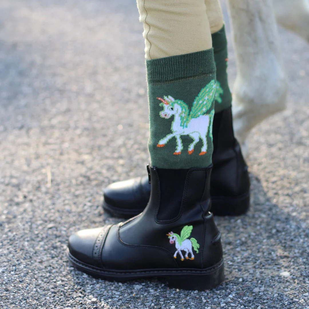 TuffRider Children's Unicorn Starter Front Zip Paddock Boots - Image 2