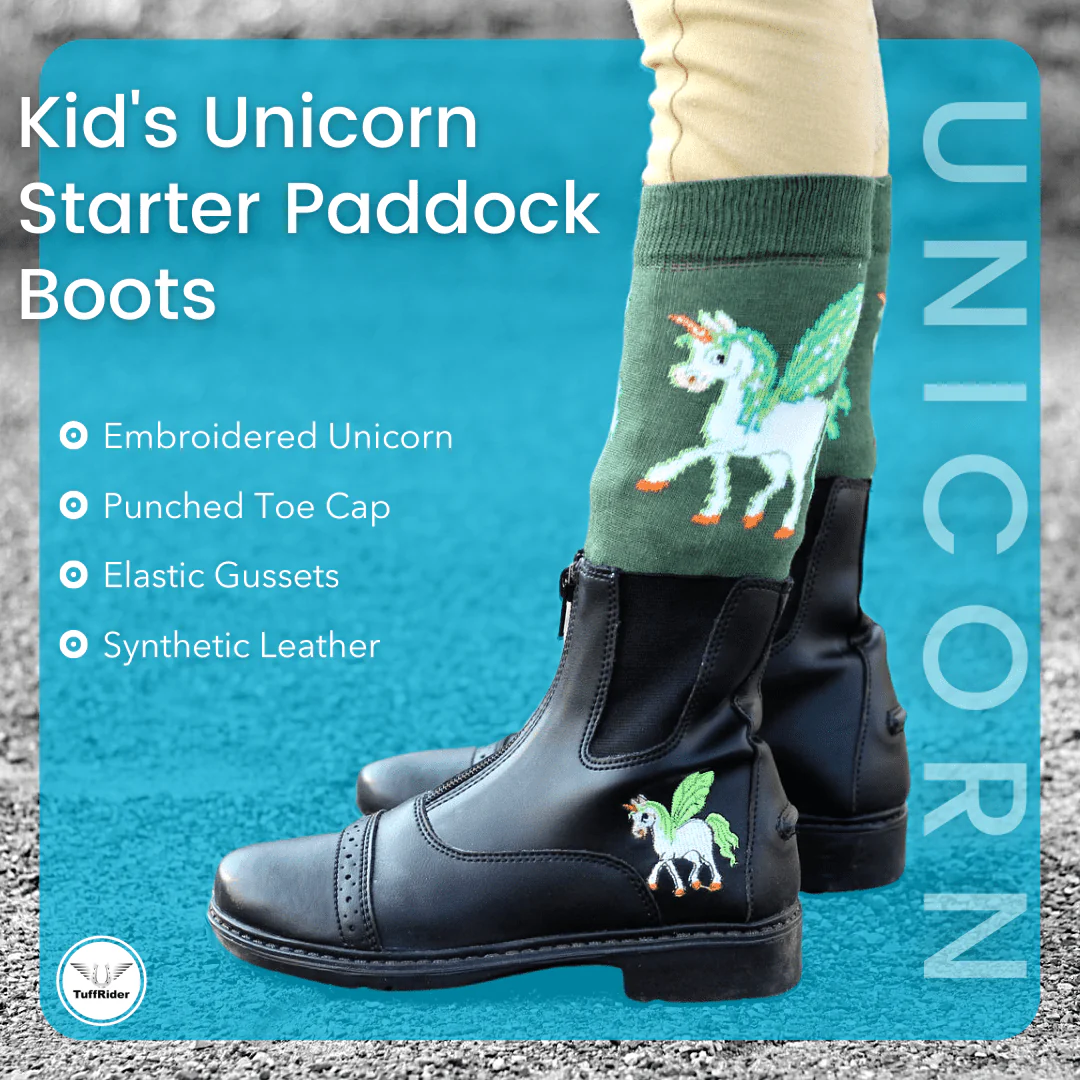 TuffRider Children's Unicorn Starter Front Zip Paddock Boots - Image 5