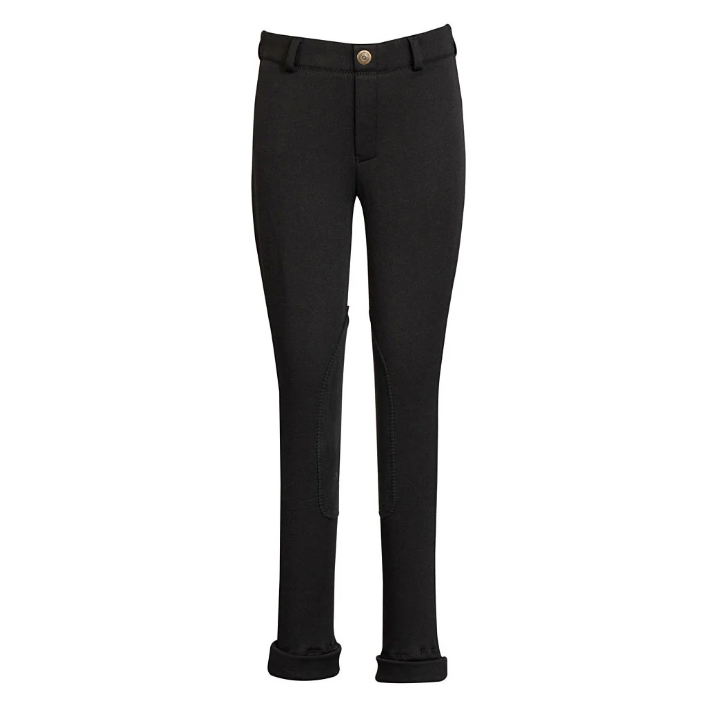 TuffRider Children's Unicorn Unifleece Pull-On Knee Patch Winter Jodhpurs - Image 2