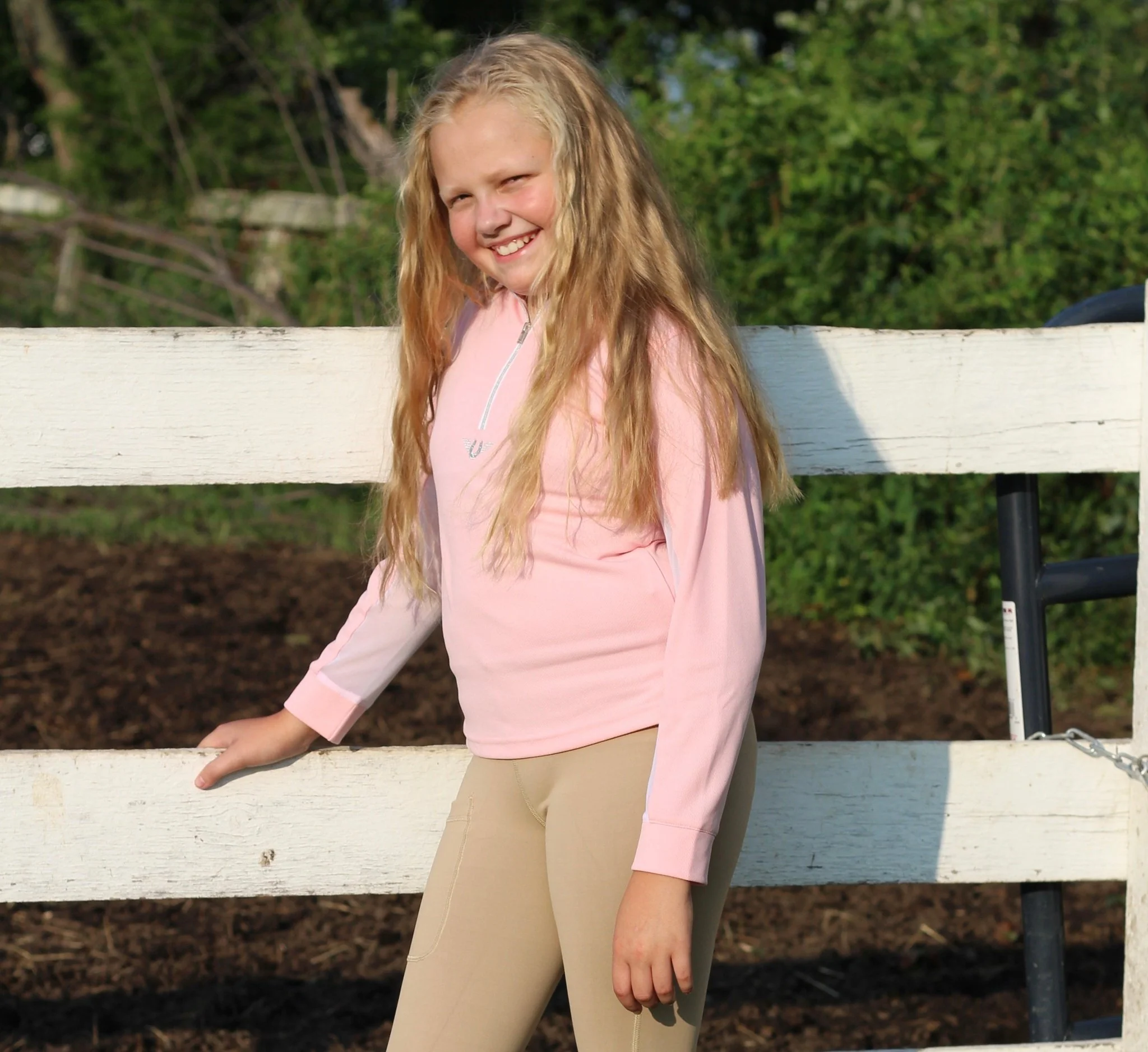 TuffRider Youth Long Sleeve Ventilated Technical Sport Shirt – UV Protection, Quick-Dry, Mesh Undersleeves - Image 3
