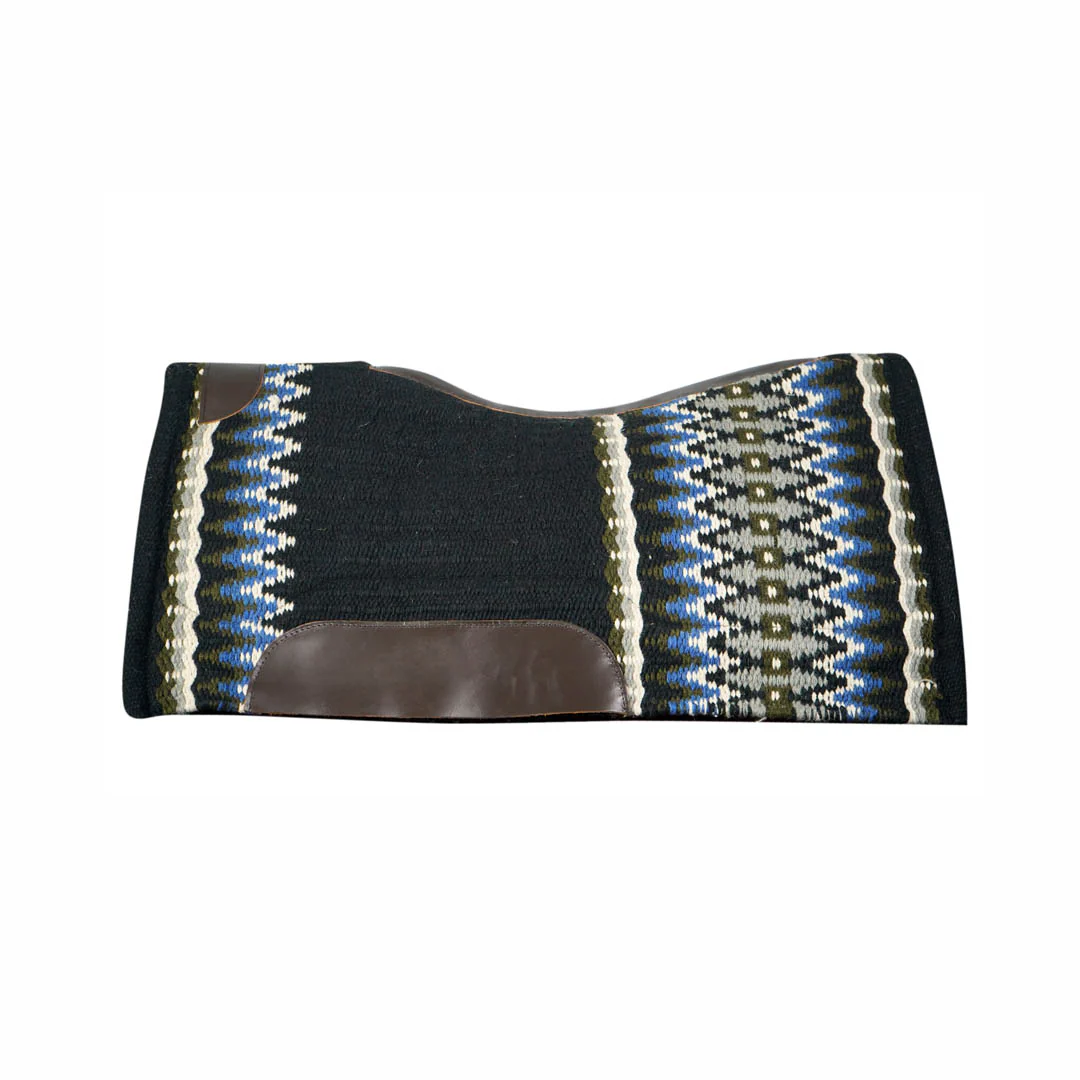 TuffRider Contoured Double Weave Western Saddle Pad- Black - Image 2