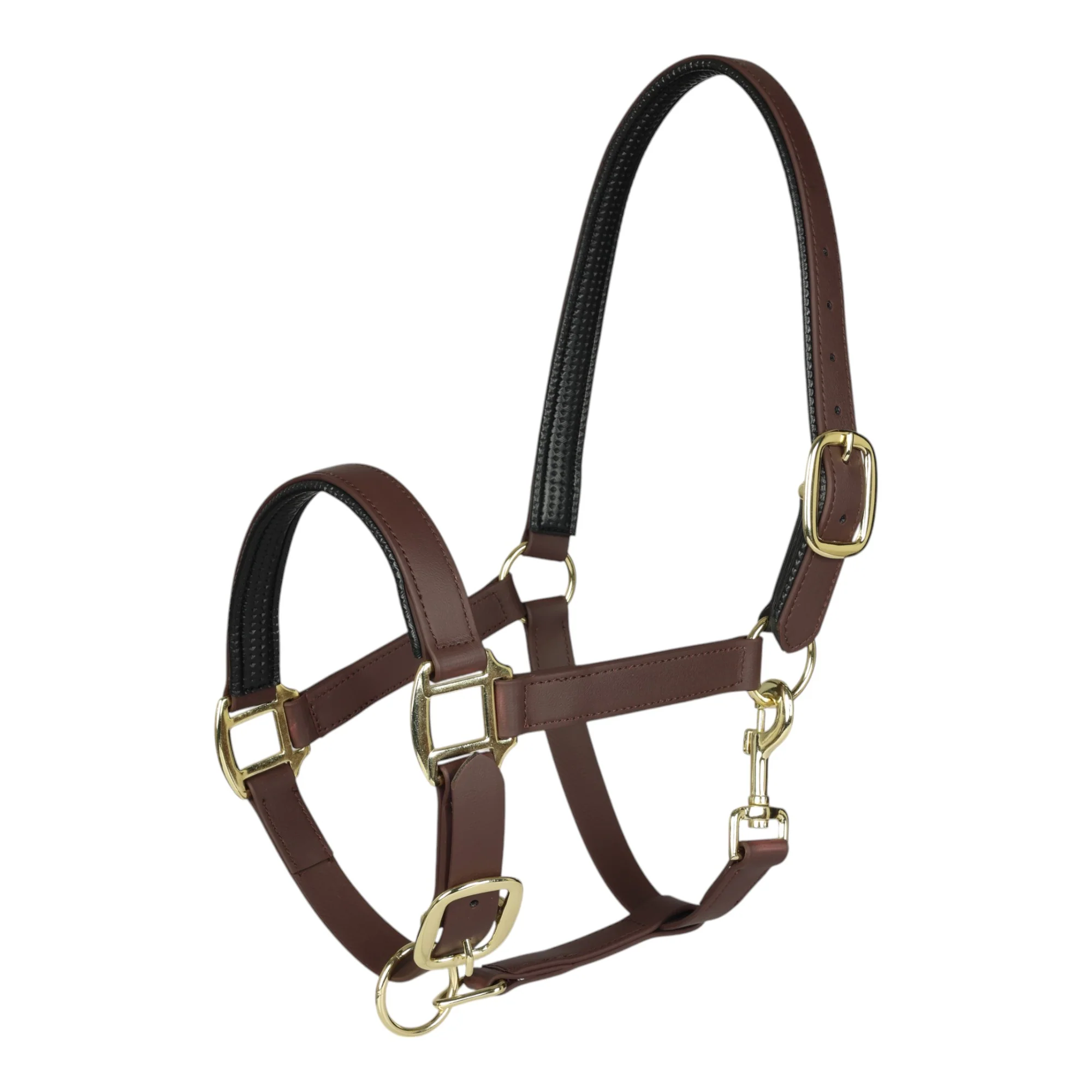 TuffRider EasyCare EquiLeather Heavy Duty Break Away Halter with Brass Plated Fittings - Image 2