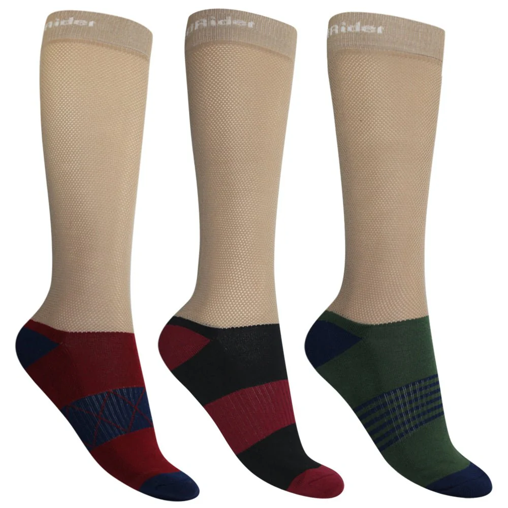 TuffRider EquiCool Ventilated Riding Socks-3 pack - Image 2