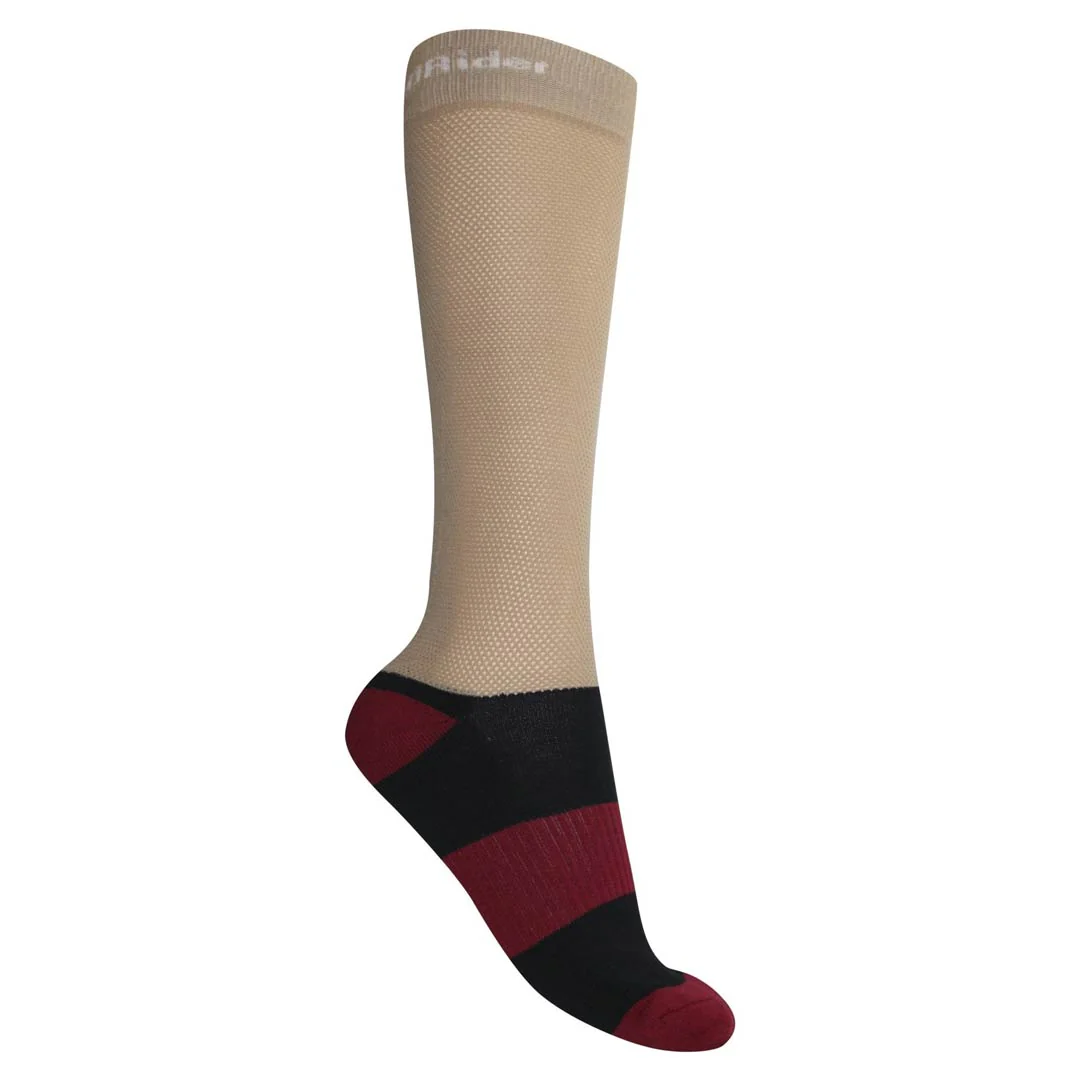 TuffRider EquiCool Ventilated Riding Socks-3 pack - Image 4