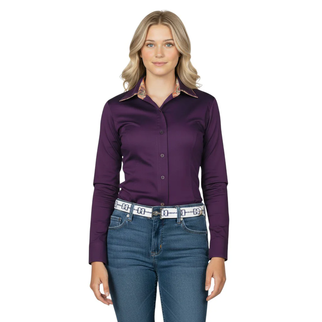 TuffRider Girls ADEY Double Collar Shirt - Image 6