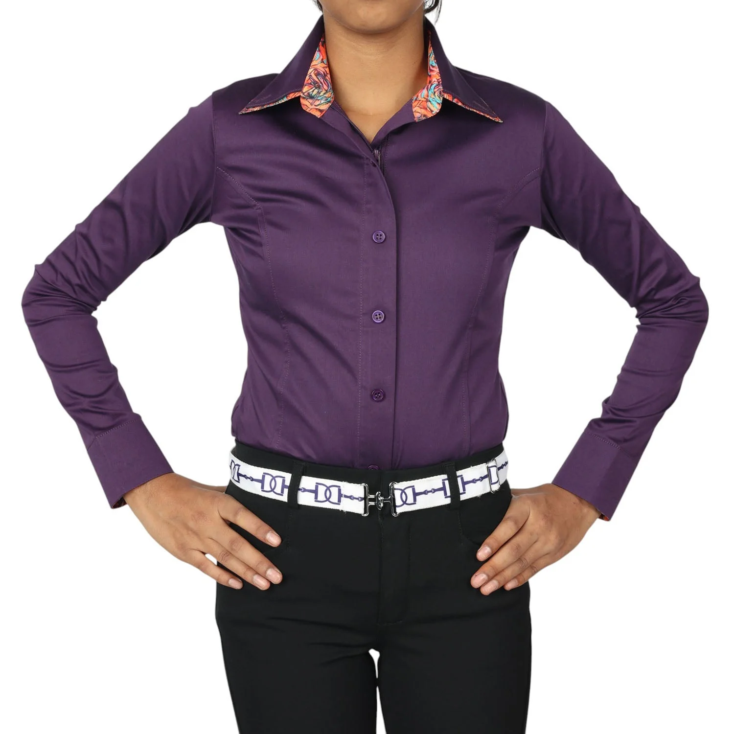 TuffRider Girls ADEY Double Collar Shirt - Image 7