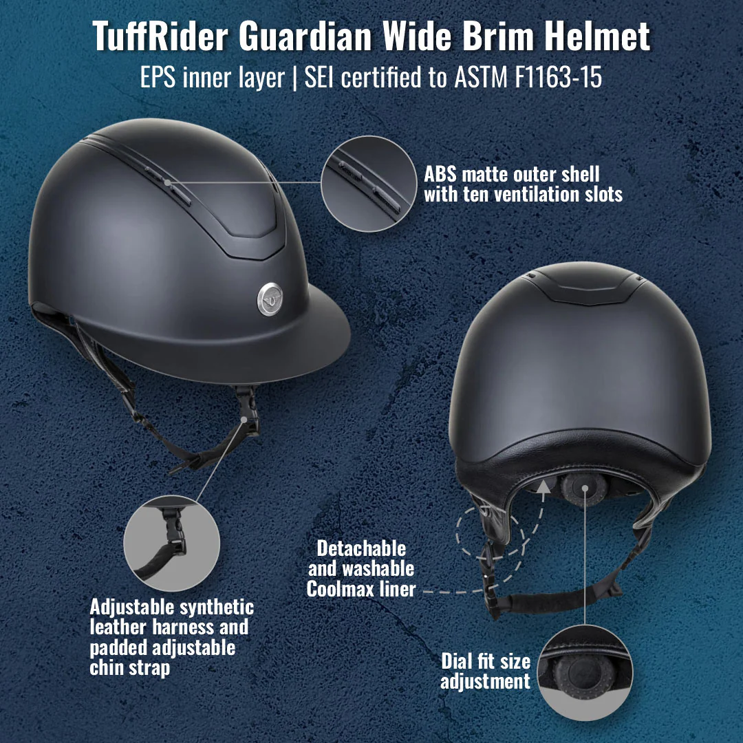 TuffRider Guardian Wide Brim Helmet - Image 13