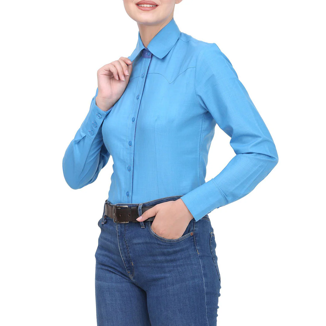 TuffRider Ladies Abilene Western Shirt - Image 20
