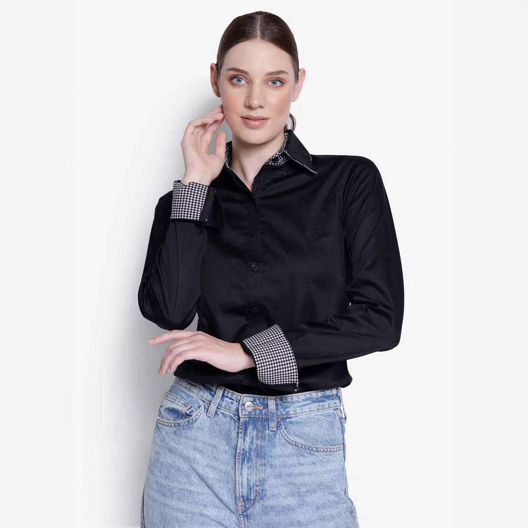 TuffRider Ladies ADEY Double Collar Shirt - Image 3