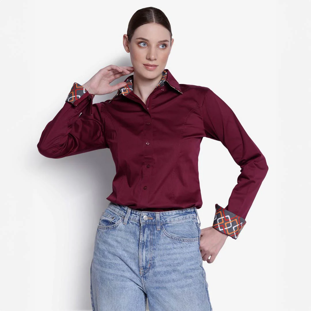 TuffRider Ladies ADEY Double Collar Shirt - Image 9