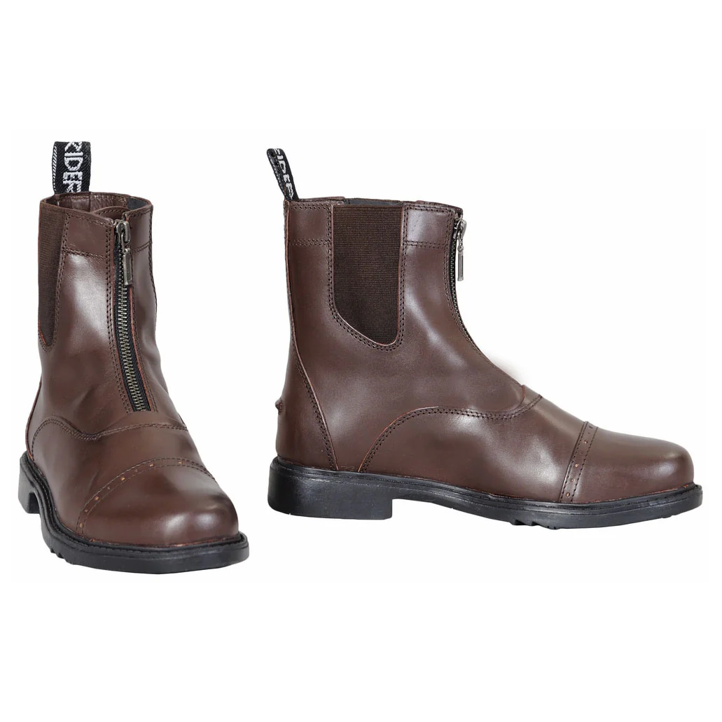 TuffRider Ladies Baroque Front Zip Paddock Boots w/ Metal Zipper - Image 3