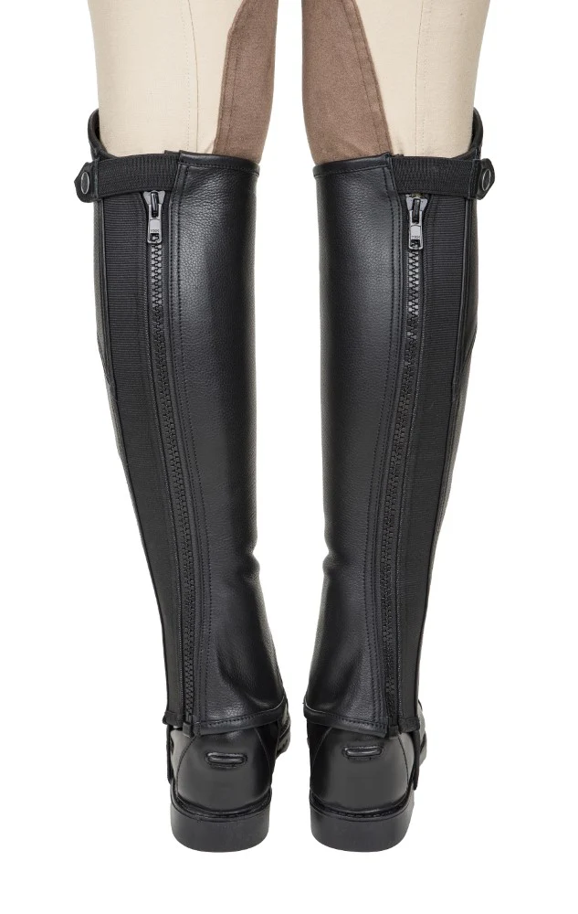 TuffRider Ladies Belmont Plus Leather Half Chaps - Image 3