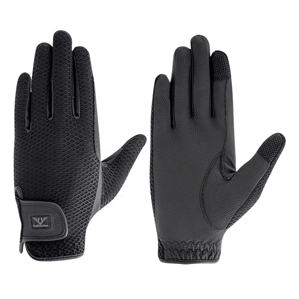 TuffRider Ladies Cool Grip Mesh Summer Riding Gloves - Image 3