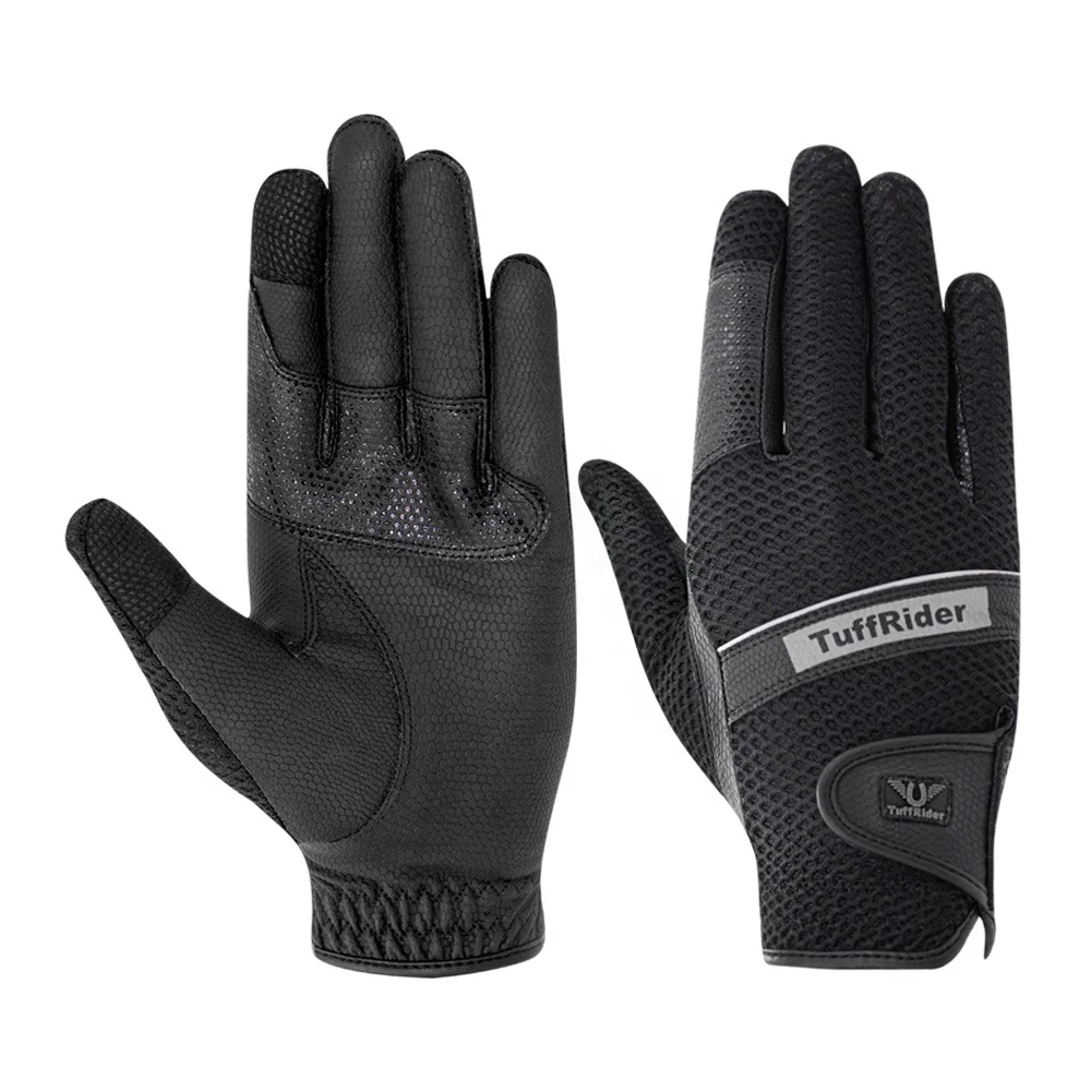 TuffRider Ladies Cool Rider Mesh Summer Riding Gloves - Image 3