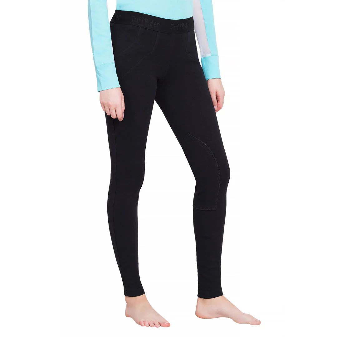 TuffRider Ladies Cotton Schoolers Riding Tights - Image 3