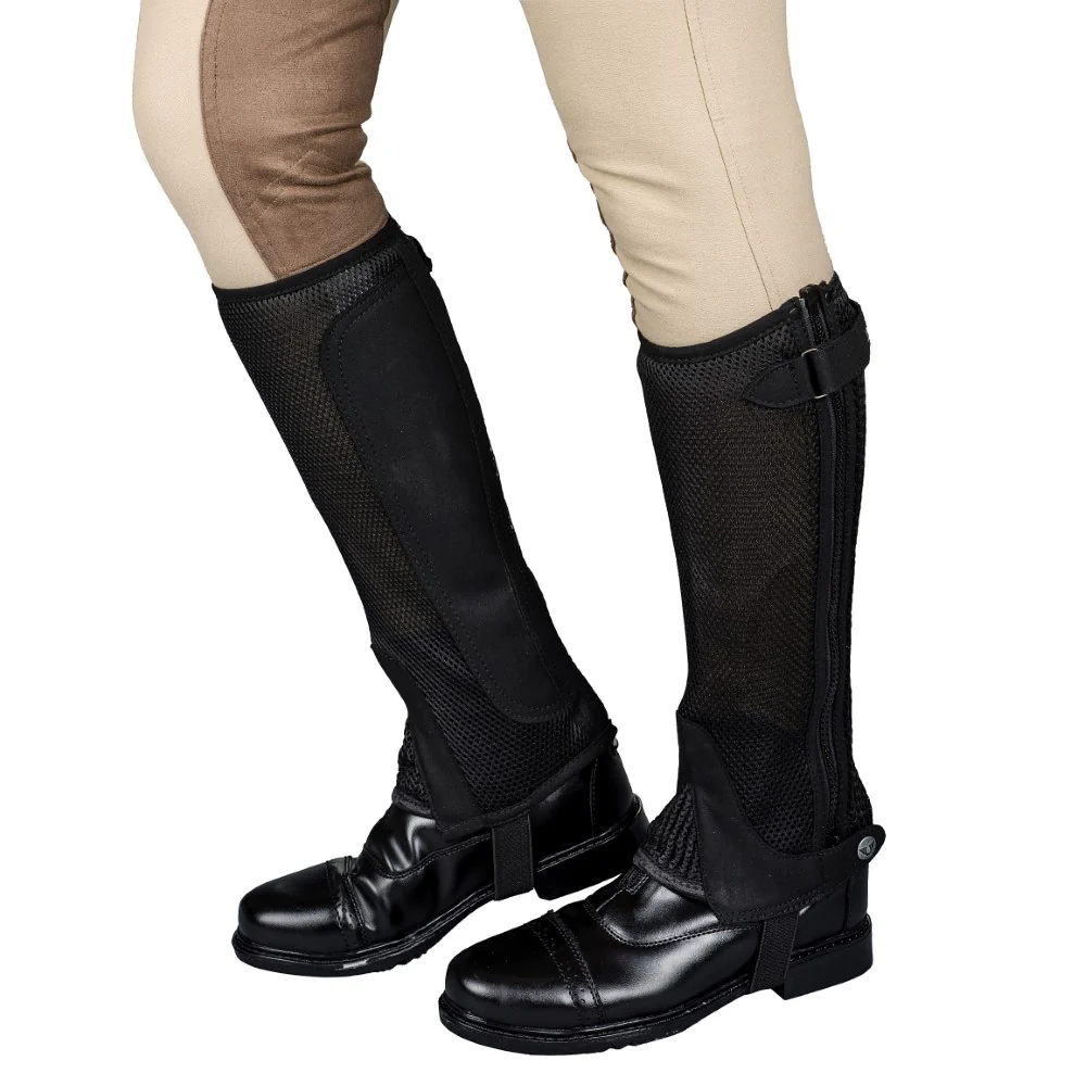 TuffRider Ladies Double Up Air Mesh Half Chap and Glove Set - Image 13