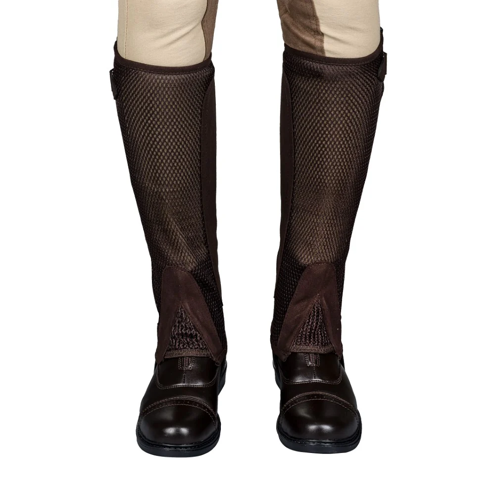 TuffRider Ladies Double Up Air Mesh Half Chap and Glove Set - Image 5