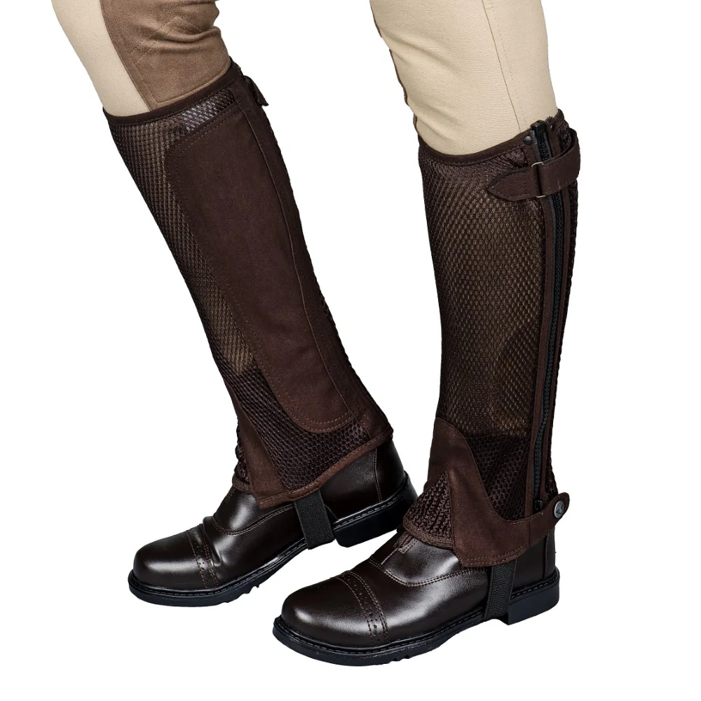 TuffRider Ladies Double Up Air Mesh Half Chap and Glove Set - Image 6