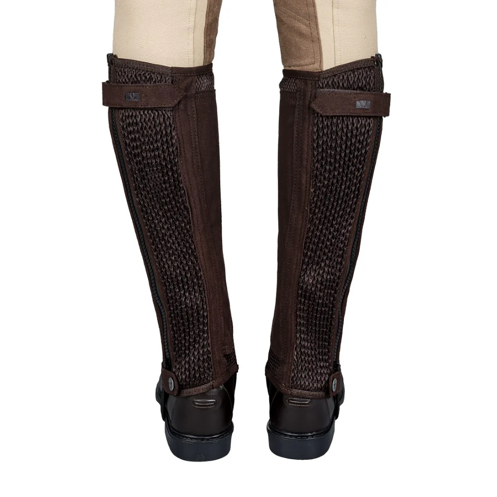 TuffRider Ladies Double Up Air Mesh Half Chap and Glove Set - Image 7