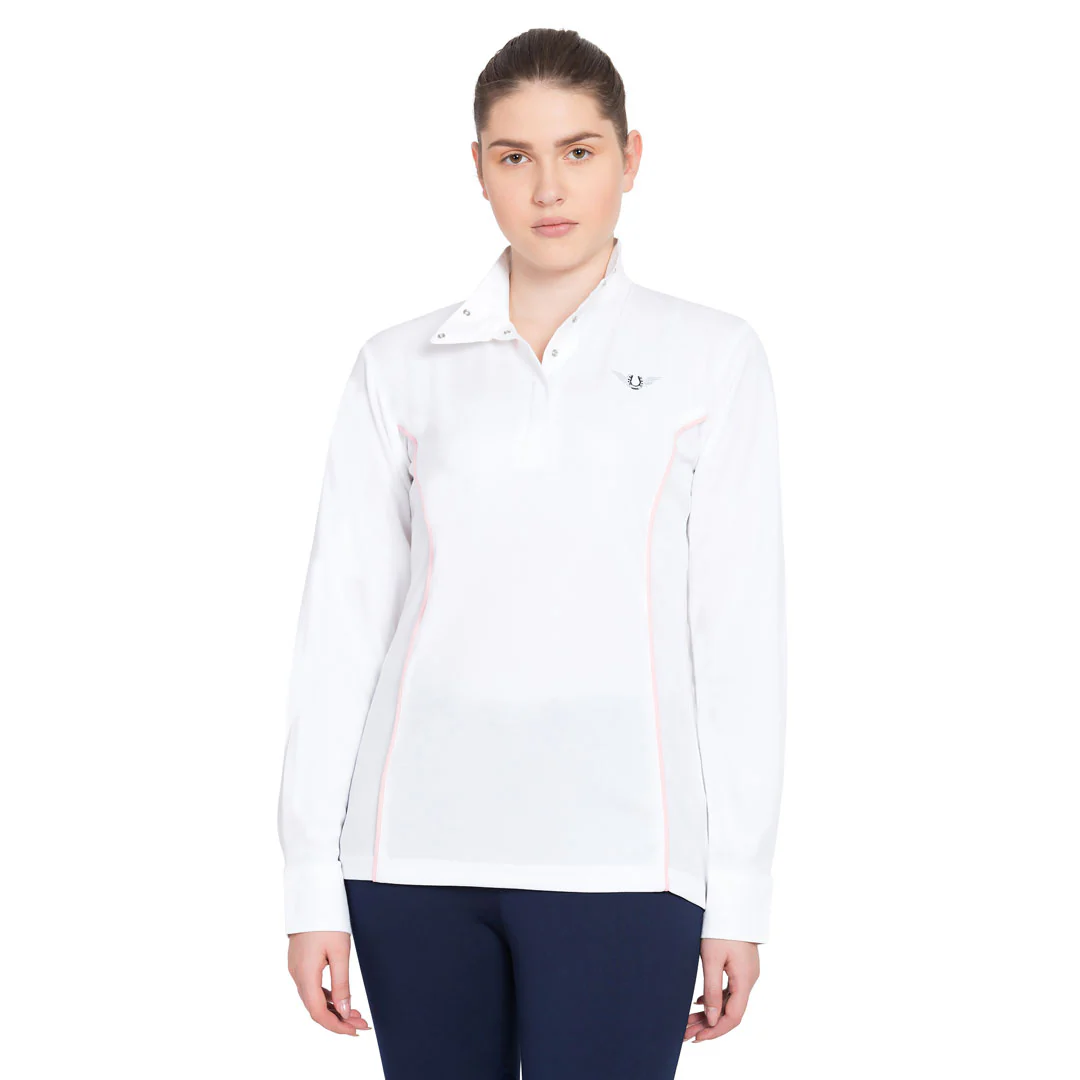 TuffRider Ladies Kirby Kwik Dry Long Sleeve Show Shirt - Image 13
