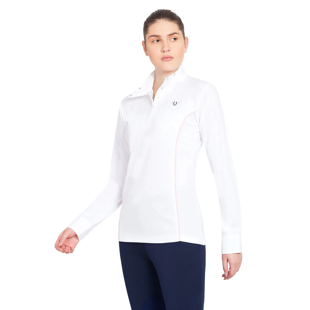 TuffRider Ladies Kirby Kwik Dry Long Sleeve Show Shirt - Image 14