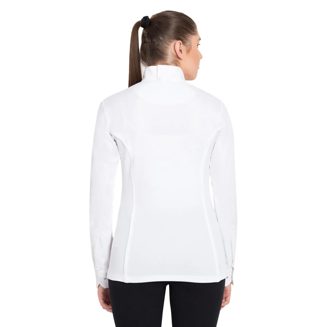 TuffRider Ladies Kirby Kwik Dry Long Sleeve Show Shirt - Image 2