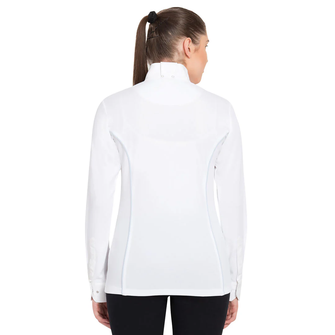 TuffRider Ladies Kirby Kwik Dry Long Sleeve Show Shirt - Image 6