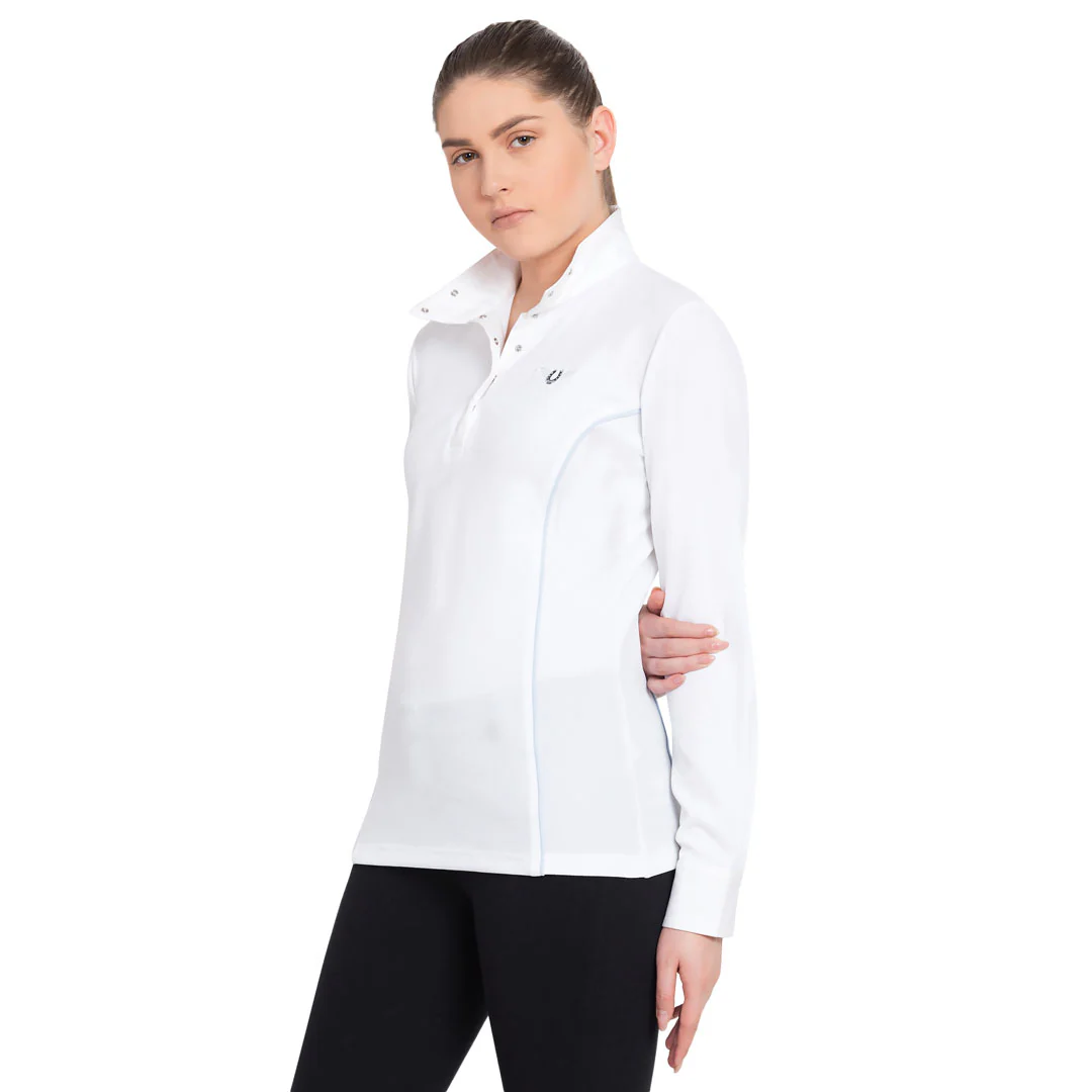 TuffRider Ladies Kirby Kwik Dry Long Sleeve Show Shirt - Image 7