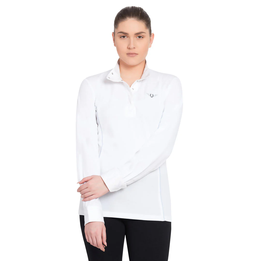 TuffRider Ladies Kirby Kwik Dry Long Sleeve Show Shirt - Image 8