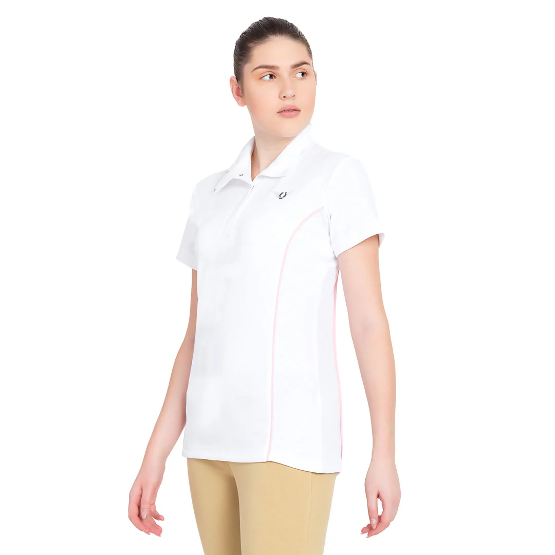 TuffRider Ladies Kirby Kwik Dry Short Sleeve Show Shirt - Image 13