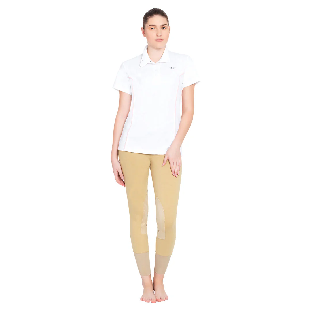 TuffRider Ladies Kirby Kwik Dry Short Sleeve Show Shirt - Image 14