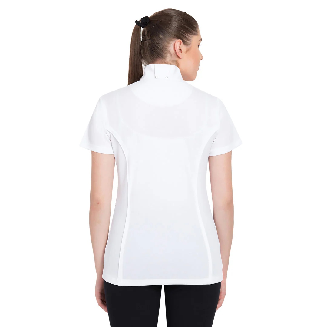 TuffRider Ladies Kirby Kwik Dry Short Sleeve Show Shirt - Image 3