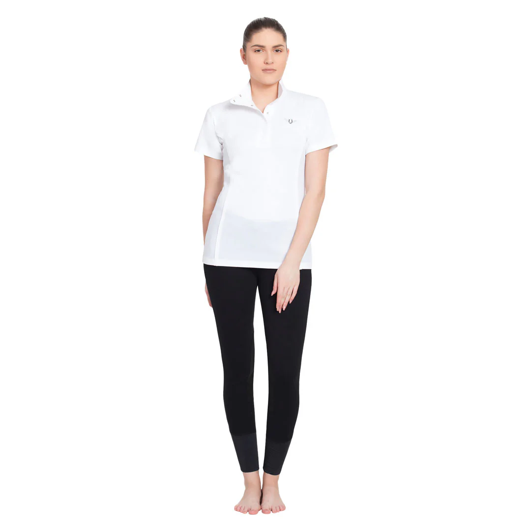 TuffRider Ladies Kirby Kwik Dry Short Sleeve Show Shirt - Image 4