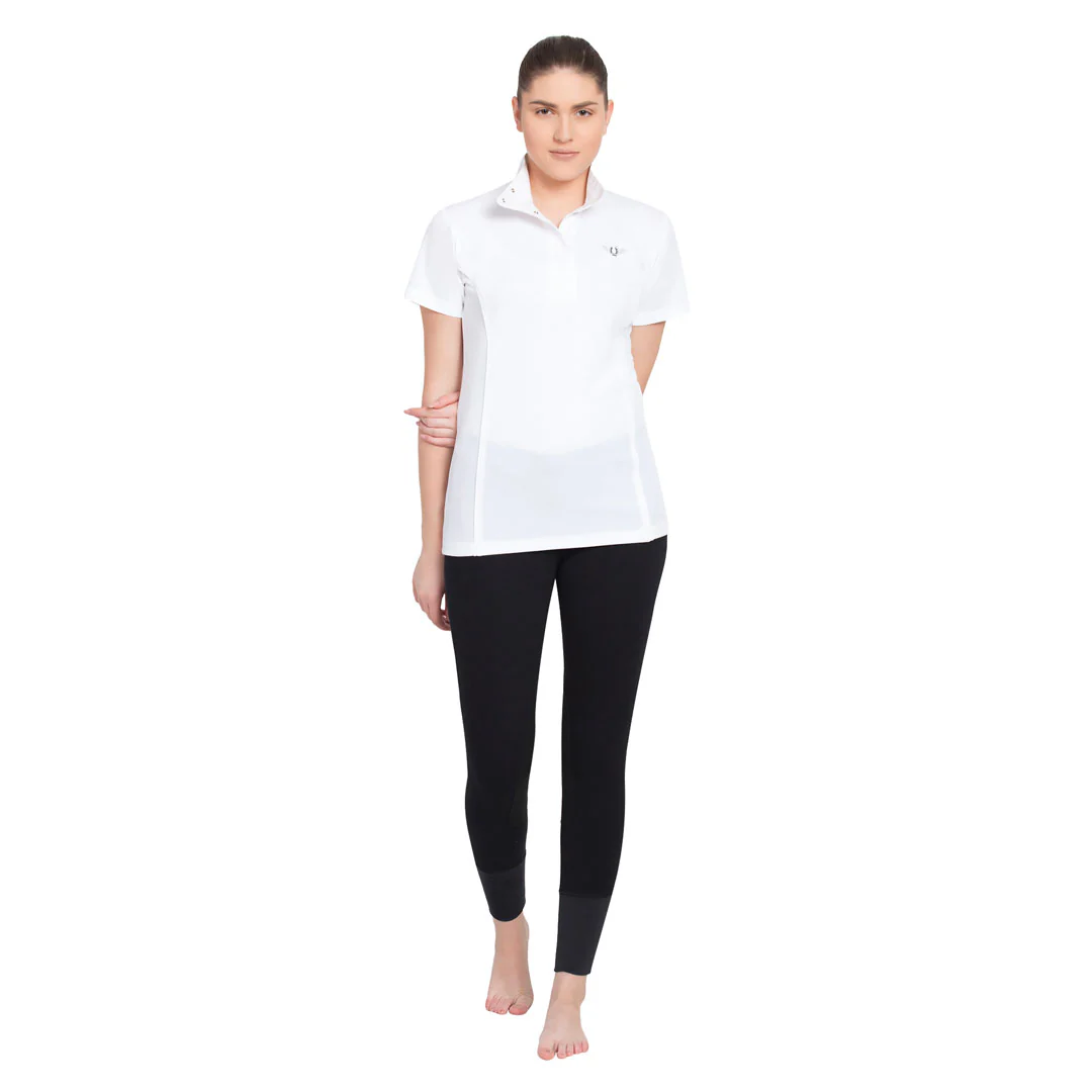 TuffRider Ladies Kirby Kwik Dry Short Sleeve Show Shirt - Image 5