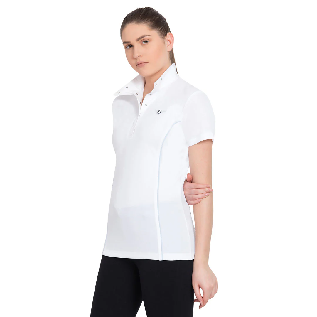 TuffRider Ladies Kirby Kwik Dry Short Sleeve Show Shirt - Image 8