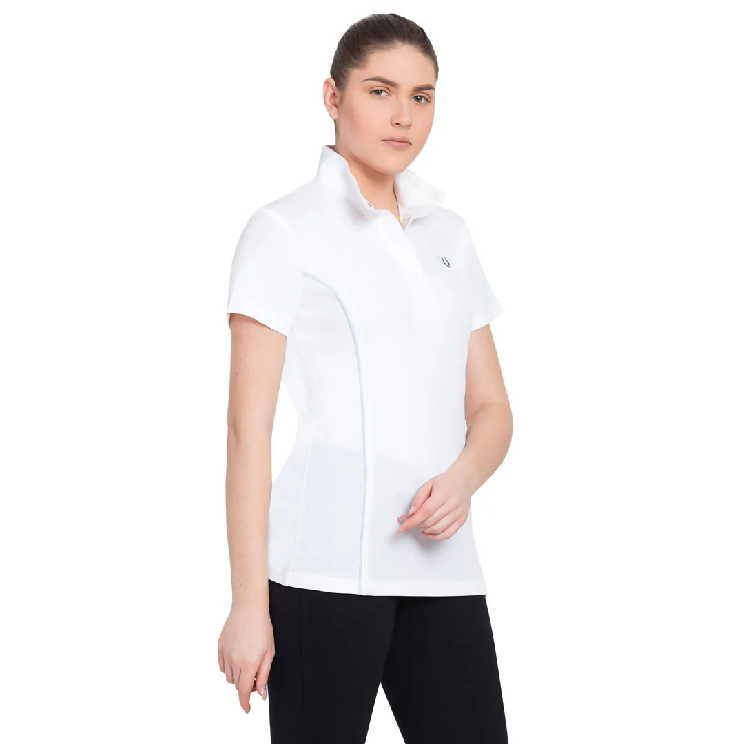 TuffRider Ladies Kirby Kwik Dry Short Sleeve Show Shirt - Image 9
