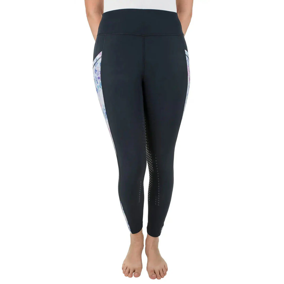 TuffRider Ladies Minerva 3 Season Printed Full Seat Tights - Image 2