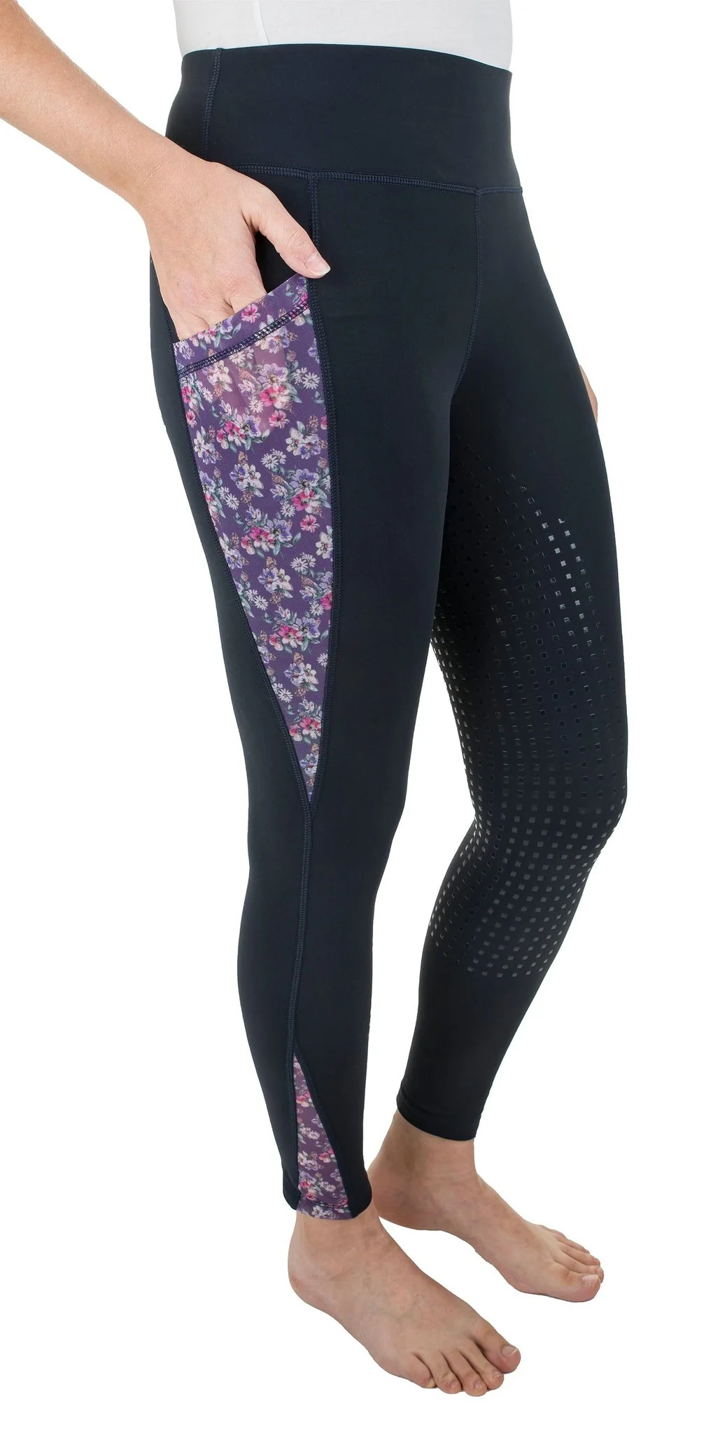 TuffRider Ladies Minerva 3 Season Printed Full Seat Tights - Image 4