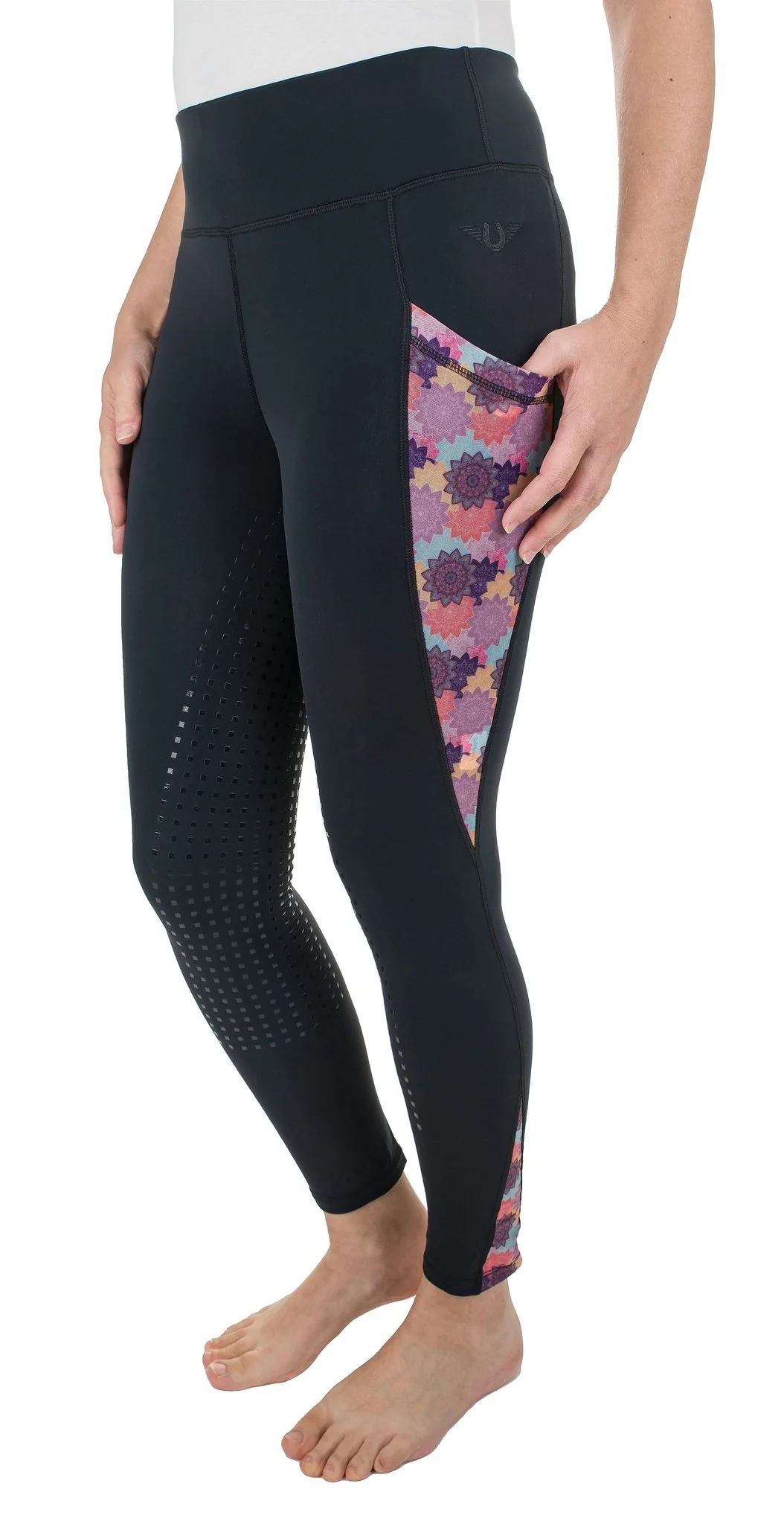 TuffRider Ladies Minerva 3 Season Printed Full Seat Tights - Image 7