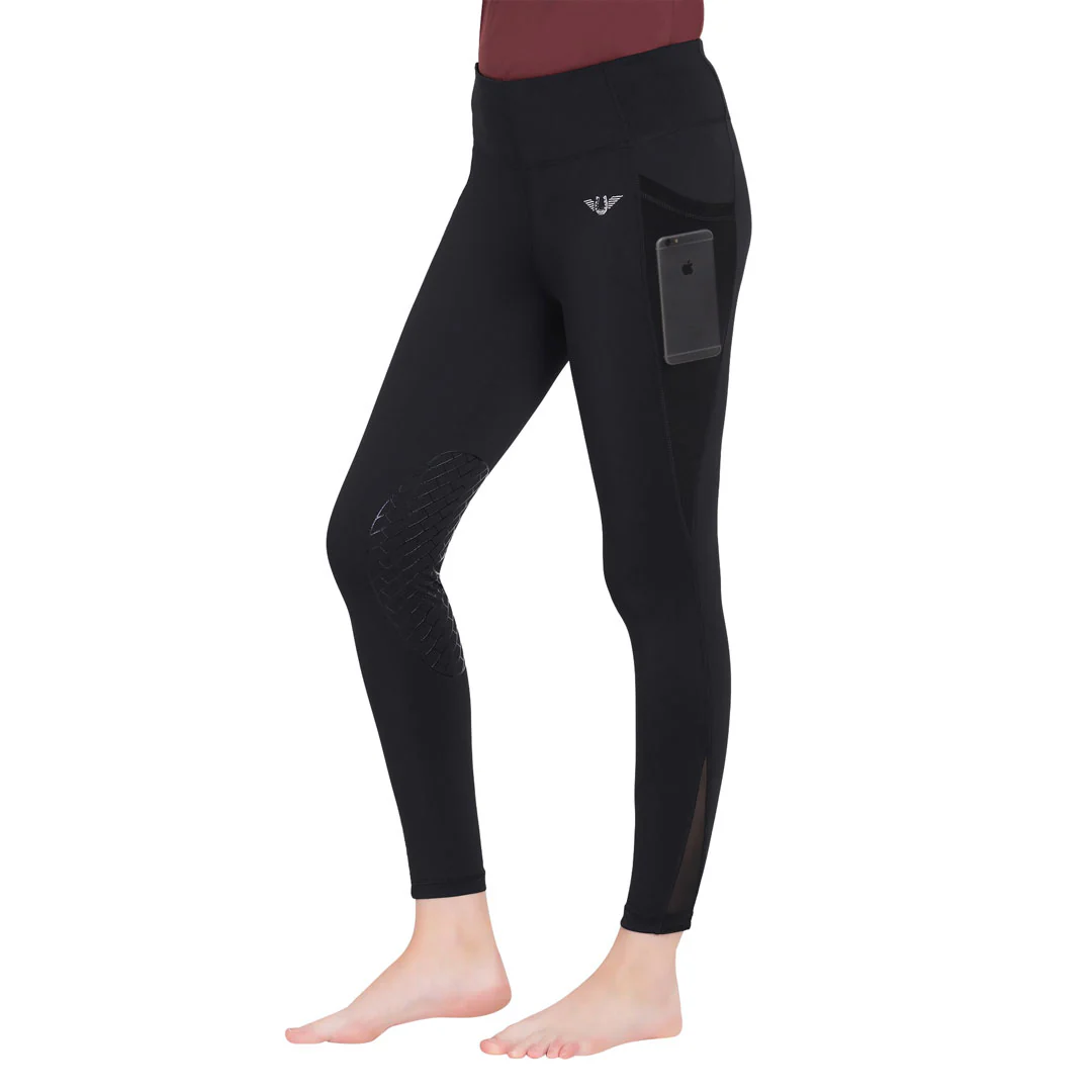 TuffRider Women Minerva Mesh Pocket EquiCool Tights - Image 4