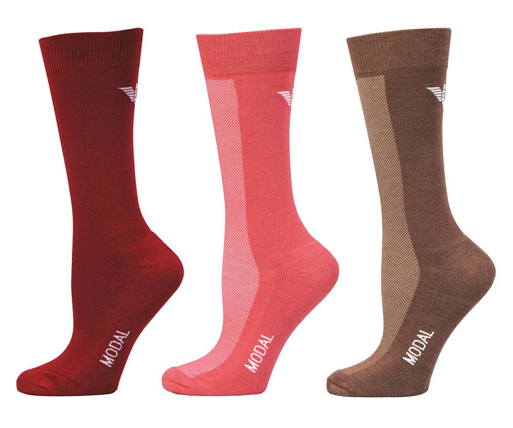 TuffRider Ladies Modal Knee Hi Socks - 3 Pack - Image 3