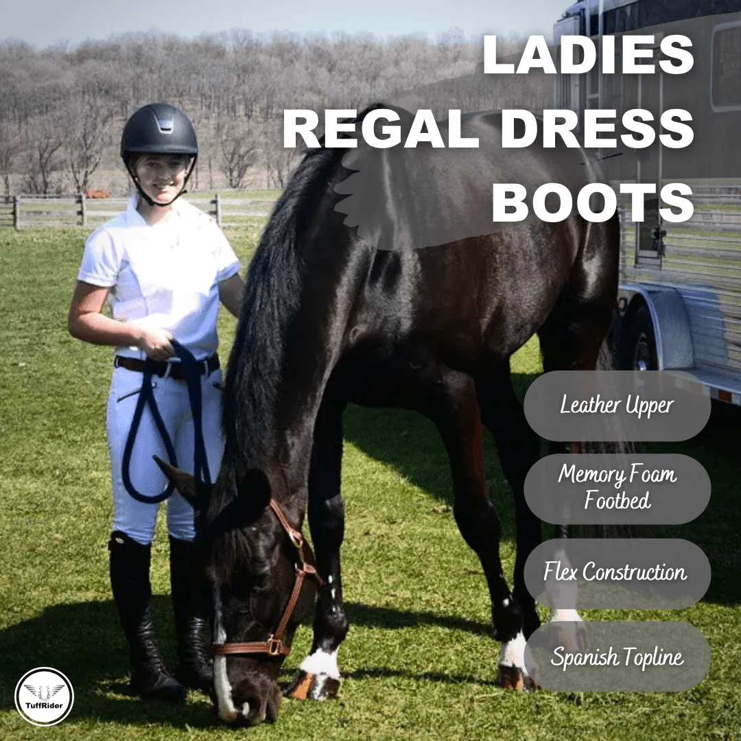 TuffRider Women Leather Regal Dress Boots - Image 3