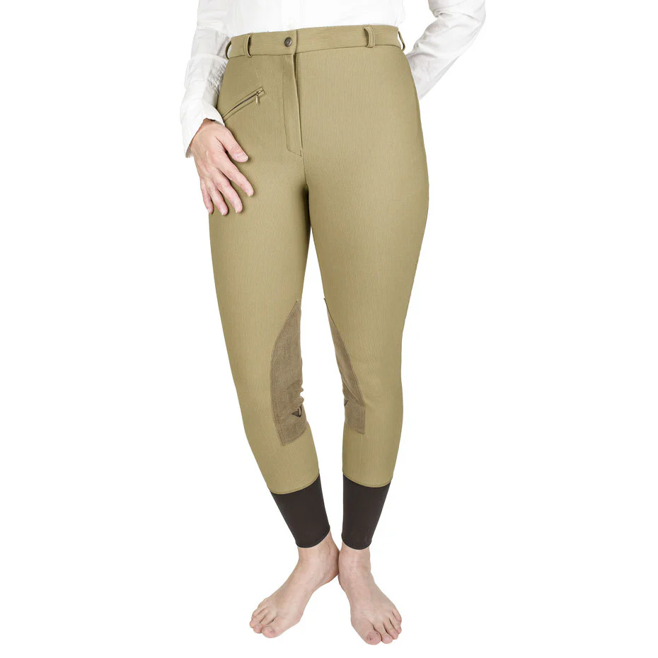 TuffRider Ladies Ribb Knee Patch Breeches - Image 4