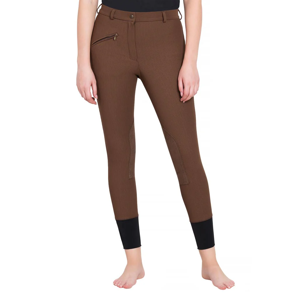 TuffRider Ladies Ribb Knee Patch Breeches - Image 7