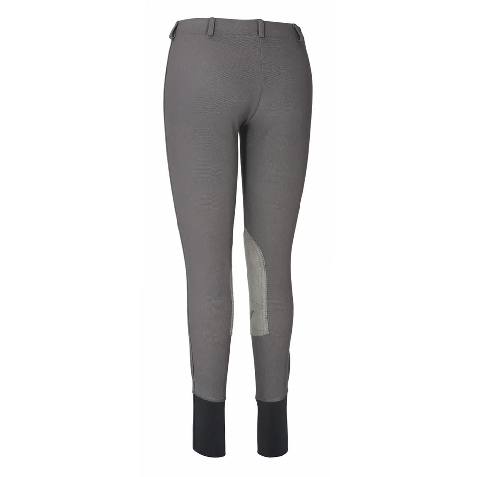 TuffRider Ladies Ribb Lowrise Pull-On Knee Patch Breeches - Image 3